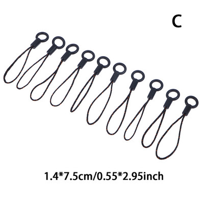 10 tk Pael Lariat Paelad Homaar Kinnitusnöör Võtmehoidjad Konksud Mobiiltelefoni rihm Amuletid Võtmehoidja Kott Aksessuaarid Võtmehoidja