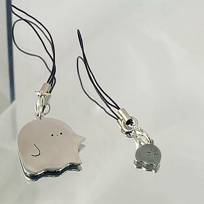 1pc crtani metalni duh osobnost mobilni telefon privjesak uže Kawaii lanac žene ženske izuzetna školska torba mali privjesci