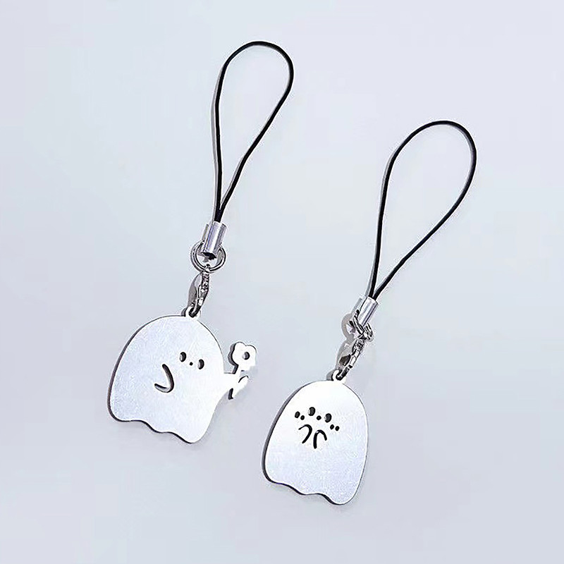 1pc crtani metalni duh osobnost mobilni telefon privjesak uže Kawaii lanac žene ženske izuzetna školska torba mali privjesci