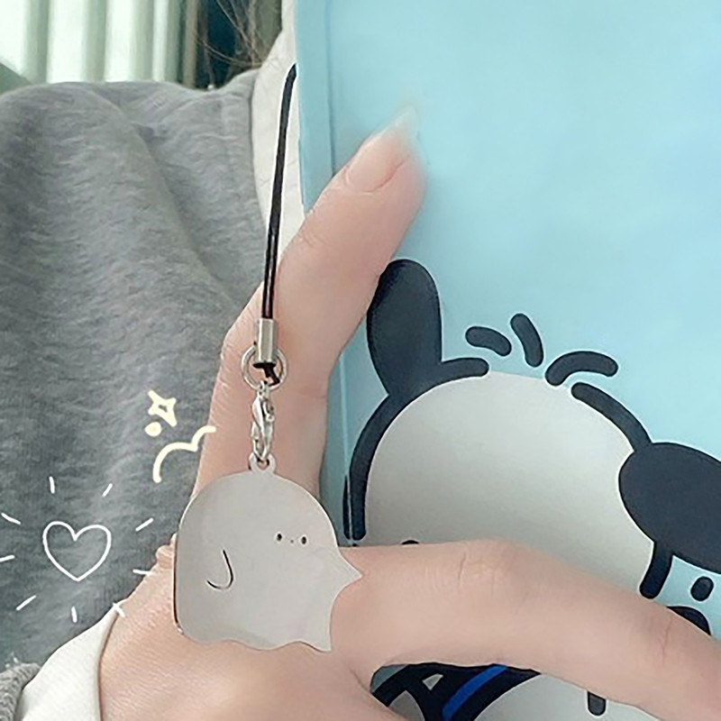 1pc crtani metalni duh osobnost mobilni telefon privjesak uže Kawaii lanac žene ženske izuzetna školska torba mali privjesci