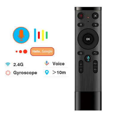 Q5 2.4G juhtmevaba häälkaugjuhtimispult Air Mouse güroskoopi kontroller koos USB-vastuvõtjaga arvuti Smart TV Android Box jaoks