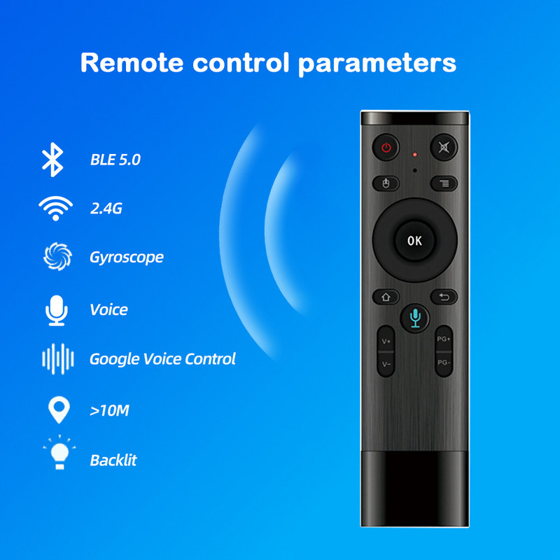 Q5 2.4G bežični glasovni daljinski upravljač Air Mouse žiroskopski kontroler s USB prijemnikom za računalo Smart TV Android Box