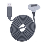 XBOX 360 bezvadu kontrollera roktura savienojuma kabeļa piederumam 1,5 M USB Play uzlādes lādētāja kabelis XBOX 360 spēļu pults