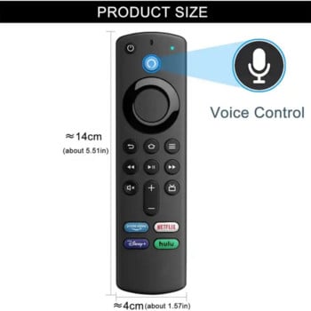 L5B83G Дистанционно управление за смяна на глас Съвместимо с Amazon Fire TV Stick 2-ро/3-то поколение/Lite/4k Fire TV 3-то поколение