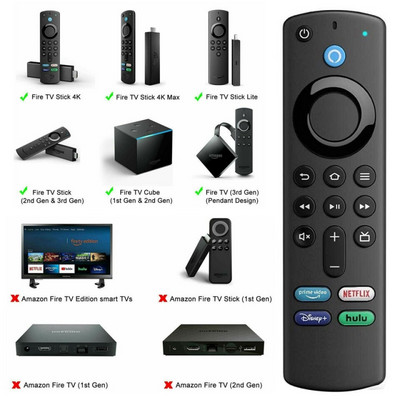 L5B83G Daljinski upravljač za zamjenu glasa Kompatibilan s Amazon Fire TV Stick 2./3. generacija/Lite/4k Fire TV 3. generacije