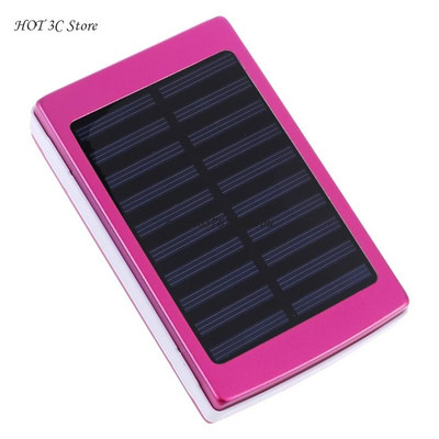 (Bez akumulatora) 18650 Solar Power Bank Case Charger DIY Box Powerbank Case Led mobilajam telefonam Power Bank Box