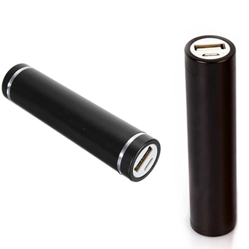 Noņemams alumīnija sakausējuma DIY akumulators Power Bank Box 1*18650 akumulatoru kastes lādētājs mobilajiem tālruņiem Power Bank piederumi