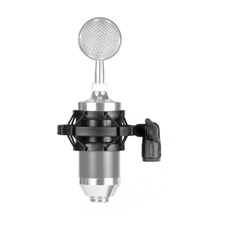 Universāls profesionāls kondensatora mikrofons mikrofona trieciena stiprinājuma turētājs studijas ierakstīšanas kronšteins lielas membrānas mikrofona klipam, melns
