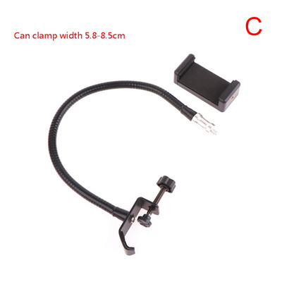 Elastīgs mikrofona statīvs, universāli šļūteņu plaukti ar lieljaudas galda skavu, mikrofona statīvu mikrofona skavu turētājs Mikrofona rokas rakstāmgalda stiprinājums