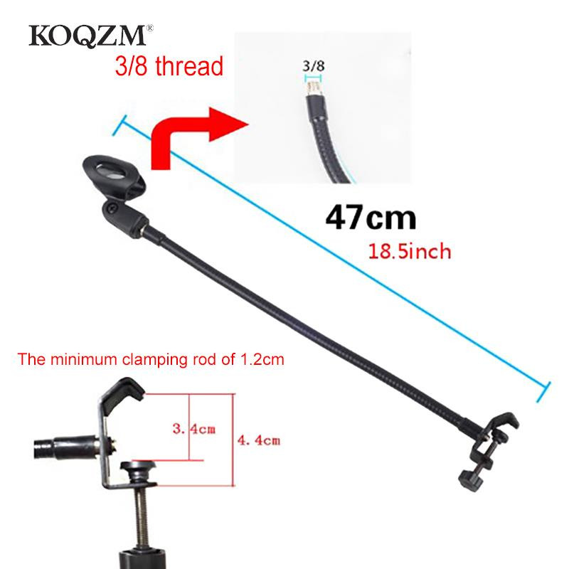 Elastīgs mikrofona statīvs, universāli šļūteņu plaukti ar lieljaudas galda skavu, mikrofona statīvu mikrofona skavu turētājs Mikrofona rokas rakstāmgalda stiprinājums