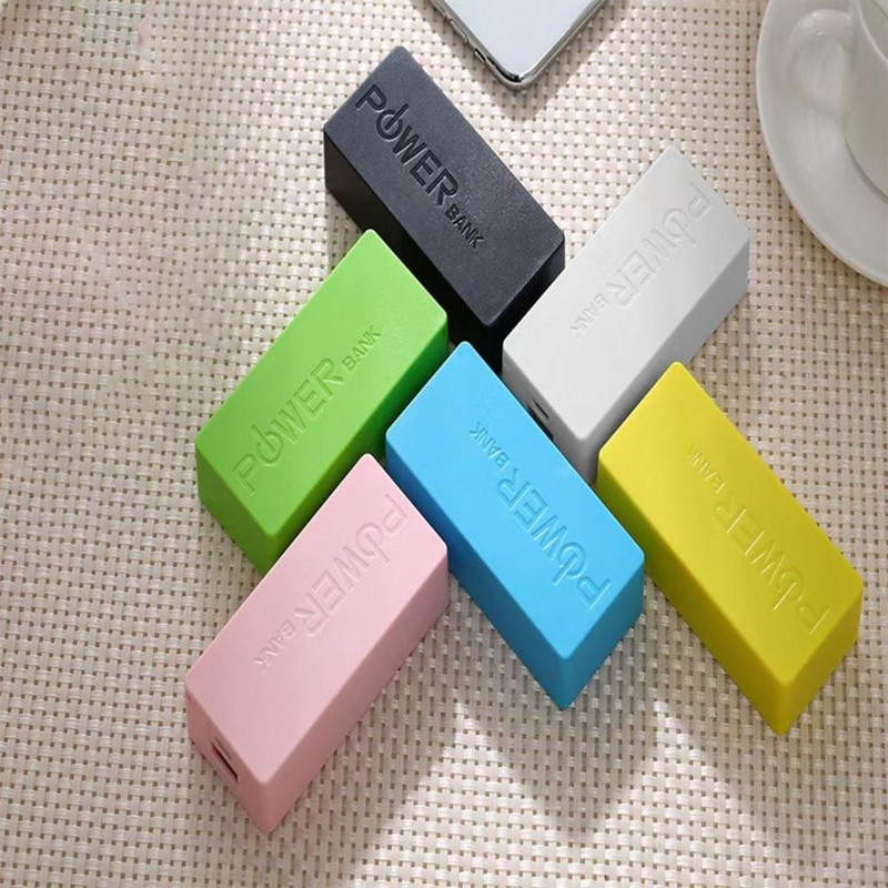 Noderīgs mobilais Power Shell viegls pret kritienu izturīgs 2 x 18650 akumulators Mobile Power Shell Power Bank Box Bez metināšanas