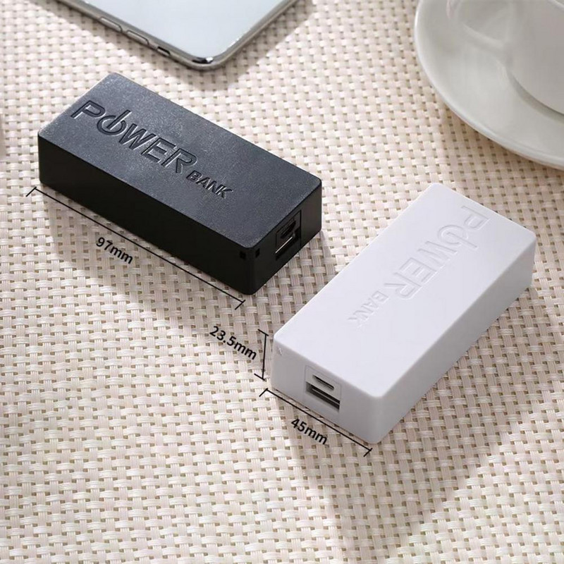 Noderīgs mobilais Power Shell viegls pret kritienu izturīgs 2 x 18650 akumulators Mobile Power Shell Power Bank Box Bez metināšanas