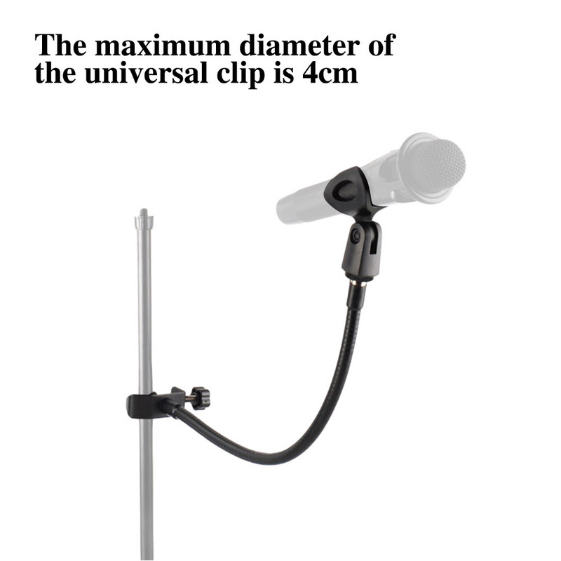 Elastīgs mikrofona statīvs Universālie šļūteņu plaukti ar lieljaudas galda skavu Mikrofona statīvs Mikrofona skavas turētājs Mikrofona rokas rakstāmgalda stiprinājums