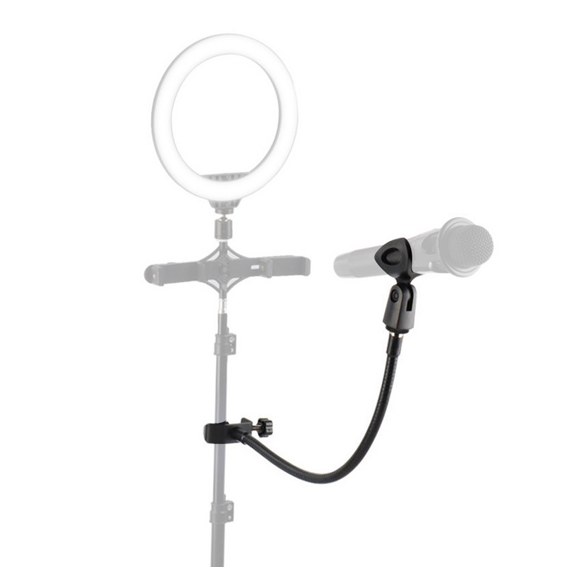 Elastīgs mikrofona statīvs Universālie šļūteņu plaukti ar lieljaudas galda skavu Mikrofona statīvs Mikrofona skavas turētājs Mikrofona rokas rakstāmgalda stiprinājums