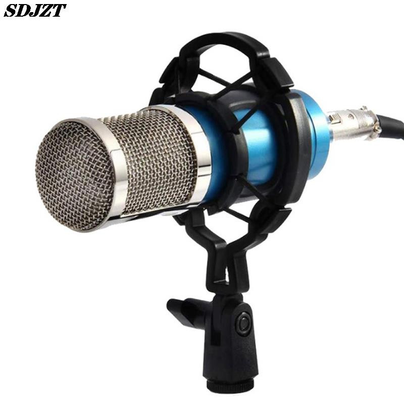 Suport pentru microfon cu condensator profesional Suport pentru microfon cu șoc Suport universal pentru înregistrare în studio pentru clip pentru microfon cu diaframă mare, negru