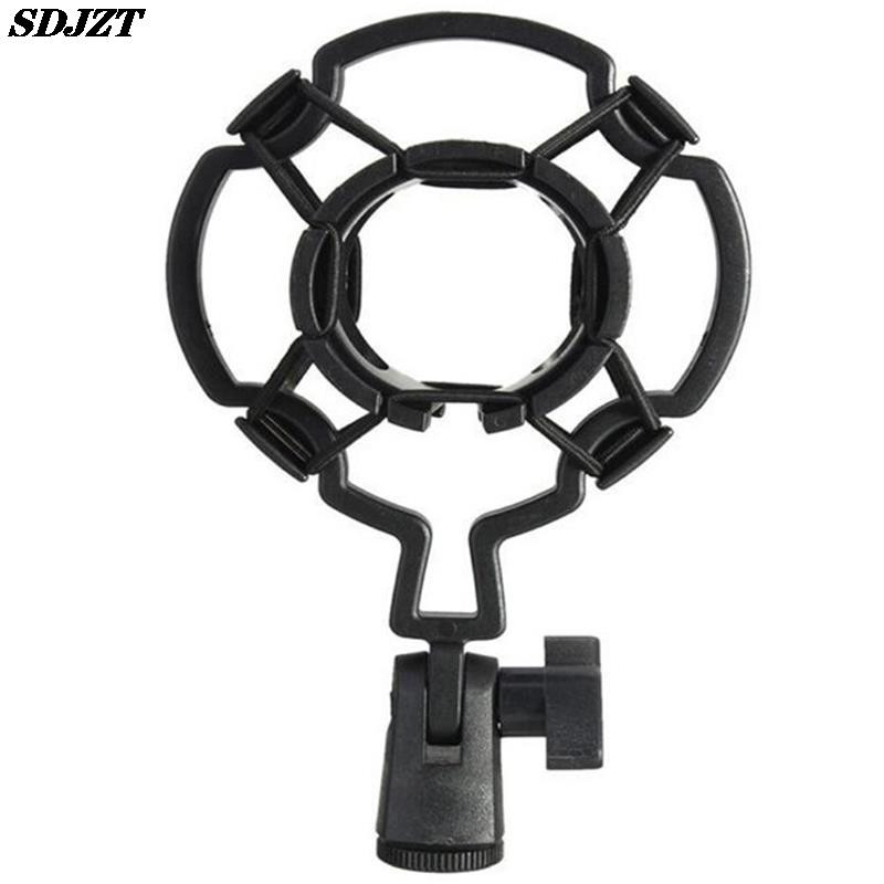 Suport pentru microfon cu condensator profesional Suport pentru microfon cu șoc Suport universal pentru înregistrare în studio pentru clip pentru microfon cu diaframă mare, negru