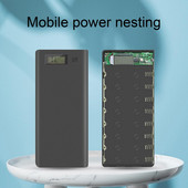 Kutija za punjač baterija Čvrsta Dual USB 8 x 18650 baterija Power Bank DIY torbica Kompaktna kutija Power Bank bez baterije poverbank