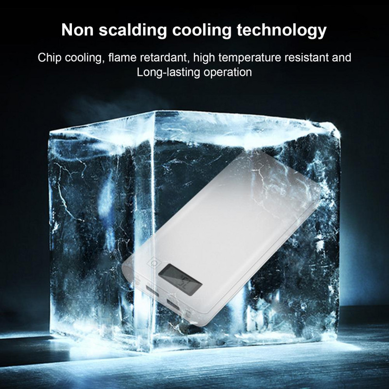 Kutija za punjač baterija Čvrsta Dual USB 8 x 18650 baterija Power Bank DIY torbica Kompaktna kutija Power Bank bez baterije poverbank