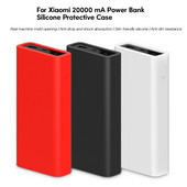 Silikona Power Bank aizsarguzmava Xiaomi 20000mAh Power Bank triecienizturīgam aizsargvāciņam pret krišanu