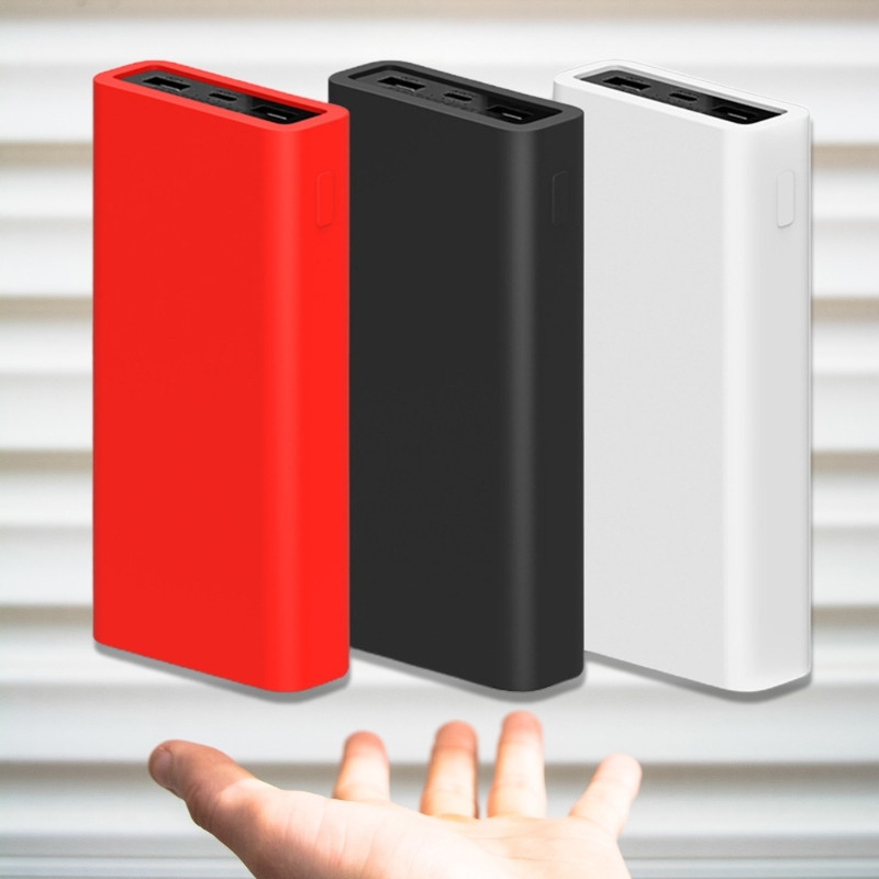 Silikona Power Bank aizsarguzmava Xiaomi 20000mAh Power Bank triecienizturīgam aizsargvāciņam pret krišanu