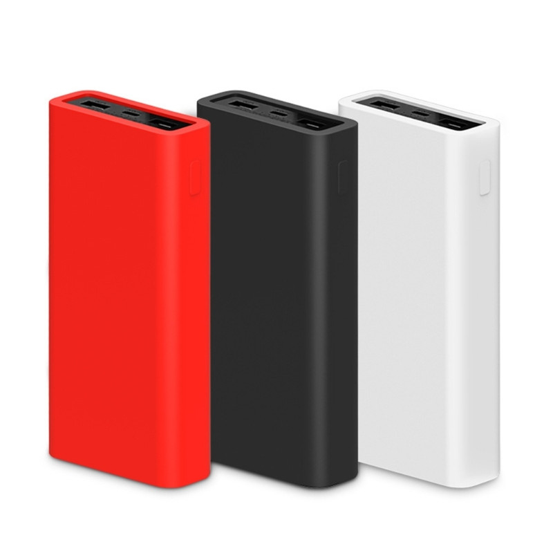 Silikona Power Bank aizsarguzmava Xiaomi 20000mAh Power Bank triecienizturīgam aizsargvāciņam pret krišanu