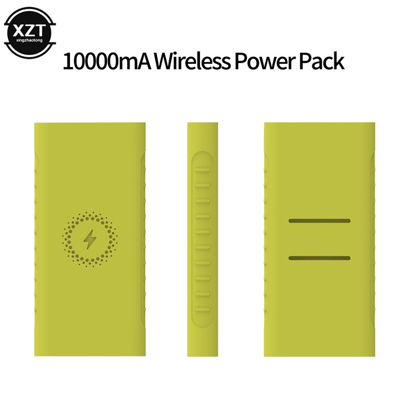 Apsauginis dėklas, silikoninis dangtelis, skirtas Xiaomi Powerbank 10000mAh PLM11ZM PLM13ZM Wireless Powerbank WPB15PDZM WPB100 WPB15ZM rankovė