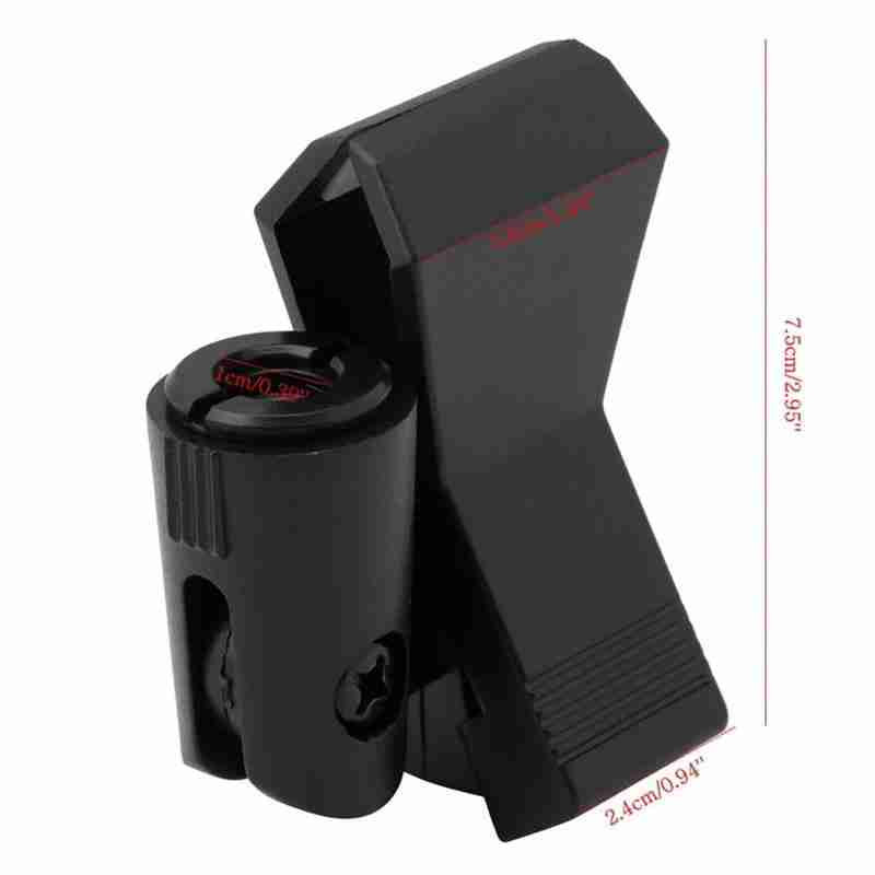 1 kom. kopča za mikrofon Univerzalna leptir opružna kopča Fleksibilni držač mikrofona za držač mikrofona Stezaljka Dodatak Crni plastični stalak za montiranje