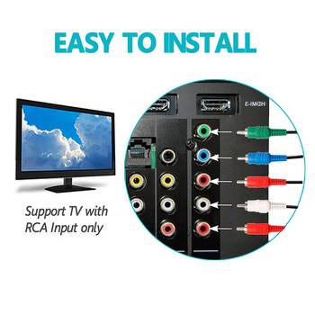 Nku 1.8m 6ft Резервен 1080P компонентен HD TV RCA AV аудио видео кабел за оригинални аксесоари за игрова конзола Microsoft Xbox