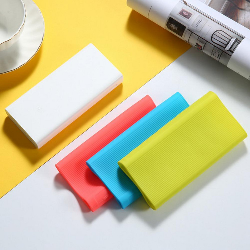 Vāka korpuss Silikona barošanas bloks 30000mAh ārējam akumulatora blokam Xiao mi
