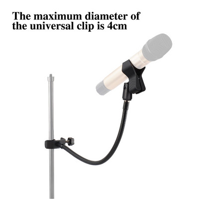 Tömlő mikrofoncsipesz asztali kapcsos mikrofonállvány a Broadcast Studio Live Broadcast felszereléséhez Állomás mikrofonkaros asztali tartó