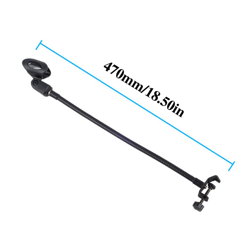 Šļūtenes mikrofona saspraude ar galda skavu Mikrofona statīvs apraides studijai tiešraides aprīkojuma stacijas mikrofona roktura galda stiprinājums