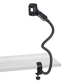 Mikrofona statīvs, elastīgs zoss kakla rakstāmgalda skavas turētājs Mikrofona rokas ierakstīšanas aprīkojums sapulces lekciju aplādei