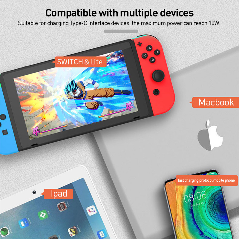 PlayStation PS5 kontrolierim DualSense Gamepad USB uzlādes kabelis C tipa datu uzlādes kabelis ar LED indikatoru PS5 slēdzim