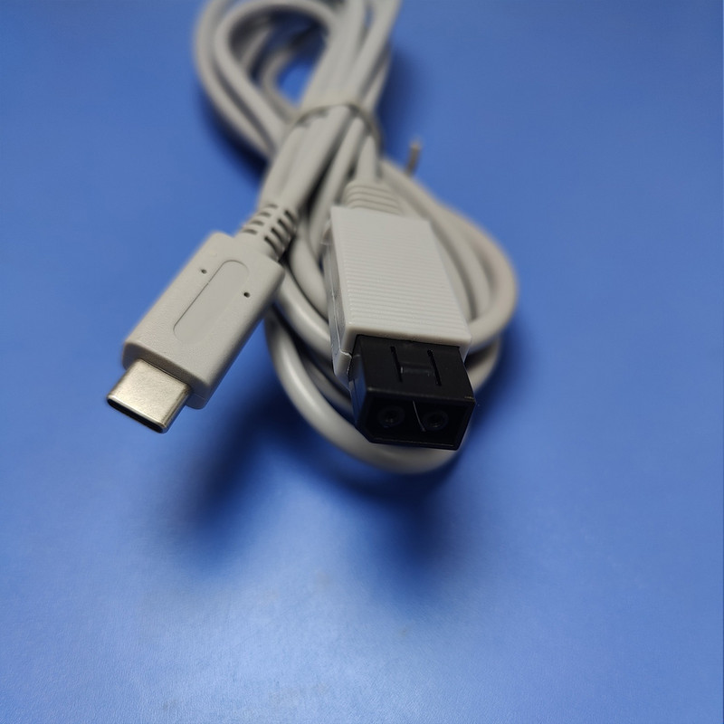 2M kabelis WII/WII U saimniekdatoram PD barošanas kabelis Vadu remonta piederumi