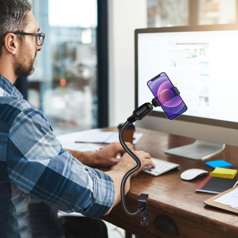 360 Podesivi stolni stalak za mikrofon, stezaljka za stolni mikrofon Fleksibilni Gooseneck držač mikrofona, stalak za telefon