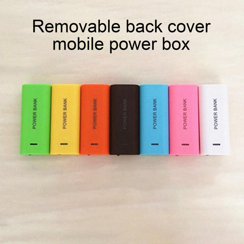 Bezmetināšanas Power Bank Case Shell Universāls 2 x 18650 akumulatora lādētāja korpuss DIY Power Bank Case Box mobilajam tālrunim