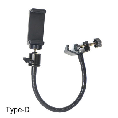 Daugiafunkcis mikrofonas Mobiliojo telefono planšetinio kompiuterio stovas Laikiklis Žarna Reguliuojamas spaustukas Smūgiams atsparus rėmas Trikojo priedai