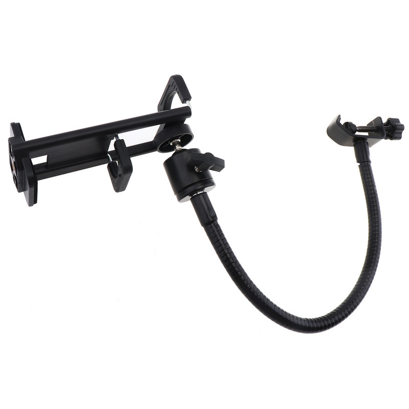 Daugiafunkcis mikrofonas Mobiliojo telefono planšetinio kompiuterio stovas Laikiklis Žarna Reguliuojamas spaustukas Smūgiams atsparus rėmas Trikojo priedai