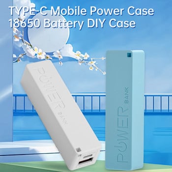 DIY TYPE-C 1 Section 18650 Power Bank Θήκη φορτιστή μπαταρίας Φορητή θήκη αποθήκευσης κιτ τράπεζας ενέργειας USB DIY Κιβώτιο τροφοδοτικού για κινητά