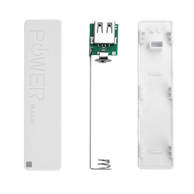 DIY TYPE-C 1 Section 18650 Power Bank akumulatora lādētāja futrālis Pārnēsājams USB Power Bank Kit uzglabāšanas futrālis DIY mobilā barošanas avota kaste