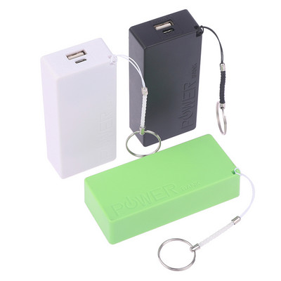 18650 Power Bank akkumulátor töltő tok 5V 1A Hordozható USB Power Bank készlet tároló DIY doboz telefonhoz MP3 elektronikus töltés 3 szín