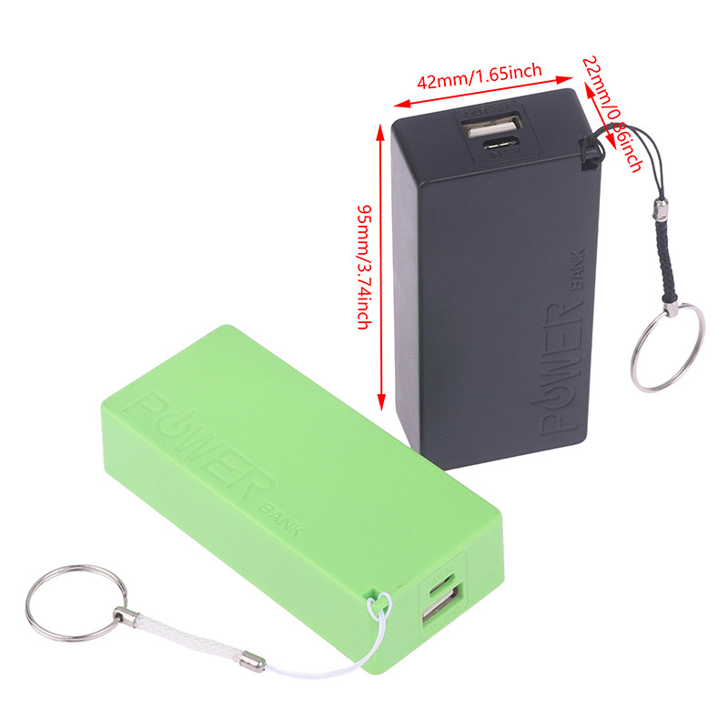 18650 Power Bank kućište za punjač baterija 5V 1A Prijenosni USB Power Bank komplet za pohranu DIY kutija za telefon MP3 elektroničko punjenje 3 boje