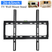 Suport TV de 26-63 inch Suport de montare pentru televizor Suport de montare pentru televizor cu nivel redus, Suport plat reglabil de perete TV pentru ecran LCD LED TV