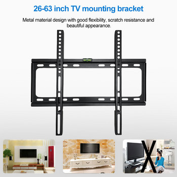 26-63 инча TV Support Mount Държач за монтиране на телевизор с ниво на нисък профил Плосък регулируем стенен монтаж за телевизор за LCD LED TV екран