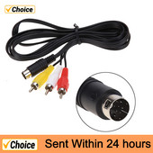 3RCA 1,8 m 9 pinski audio video AV kabel za Sega Genesis 2 3 igre A/V priključni adapter Žica za igre SEGA Genesis II/III