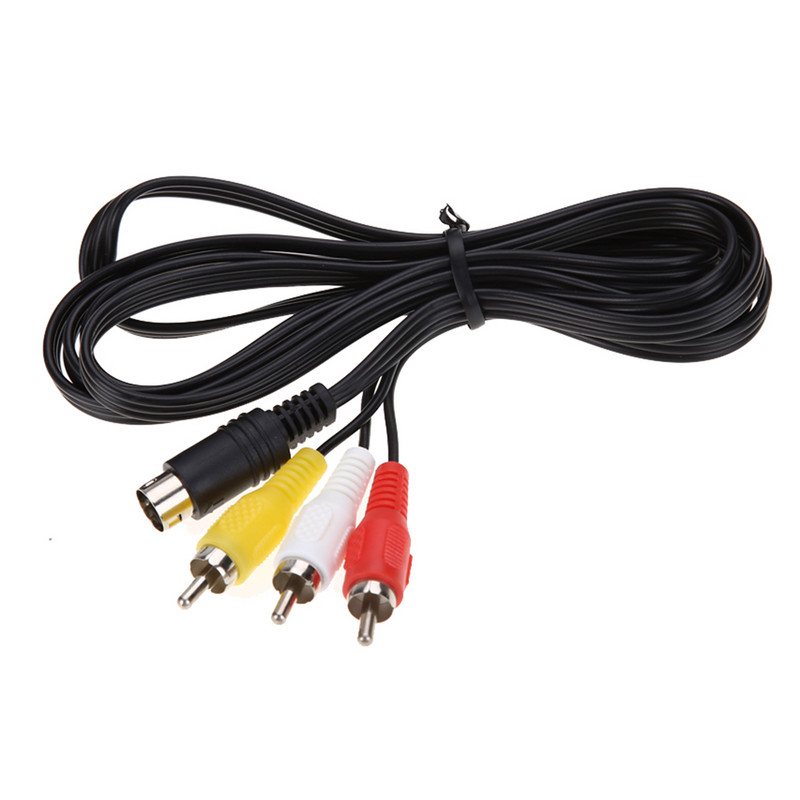 3RCA 1,8 m 9 pinski audio video AV kabel za Sega Genesis 2 3 igre A/V priključni adapter Žica za igre SEGA Genesis II/III