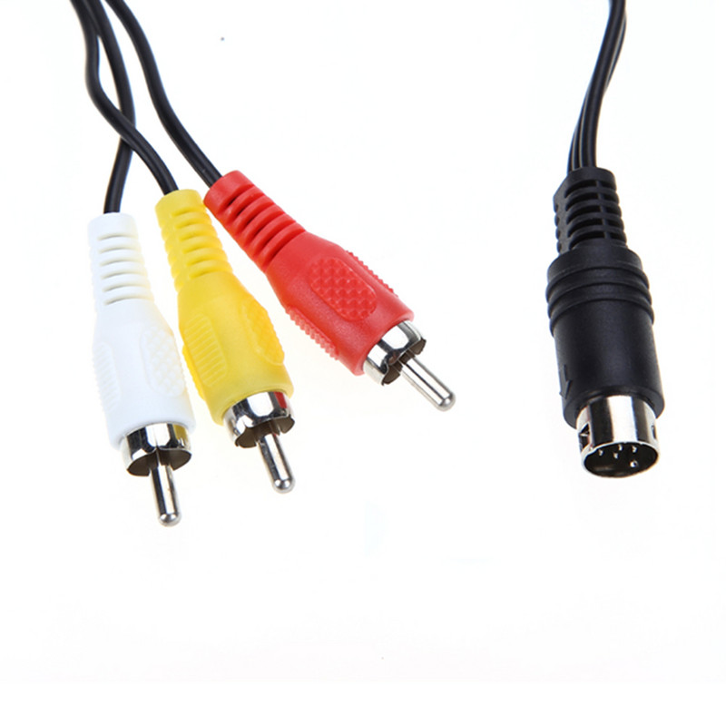 3RCA 1,8 m 9 pinski audio video AV kabel za Sega Genesis 2 3 igre A/V priključni adapter Žica za igre SEGA Genesis II/III