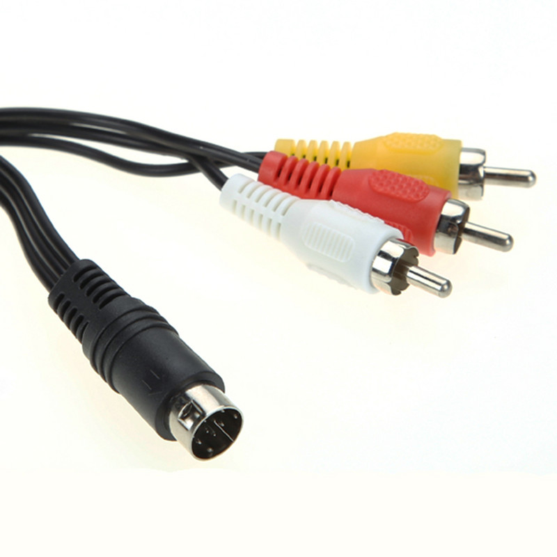3RCA 1,8 m 9 pinski audio video AV kabel za Sega Genesis 2 3 igre A/V priključni adapter Žica za igre SEGA Genesis II/III