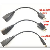 1 gab. Microsoft Xbox 360 uz Xbox Slim/One/E maiņstrāvas adaptera kabeļa pārveidotājs Augstas kvalitātes spēļu piederumi