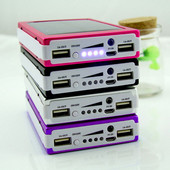 (Be baterijos) 18650 Saulės energijos banko dėklas, įkroviklis „pasidaryk pats“ „Powerbank“ dėklas, skirtas mobiliojo telefono maitinimo bloko dėžutėms